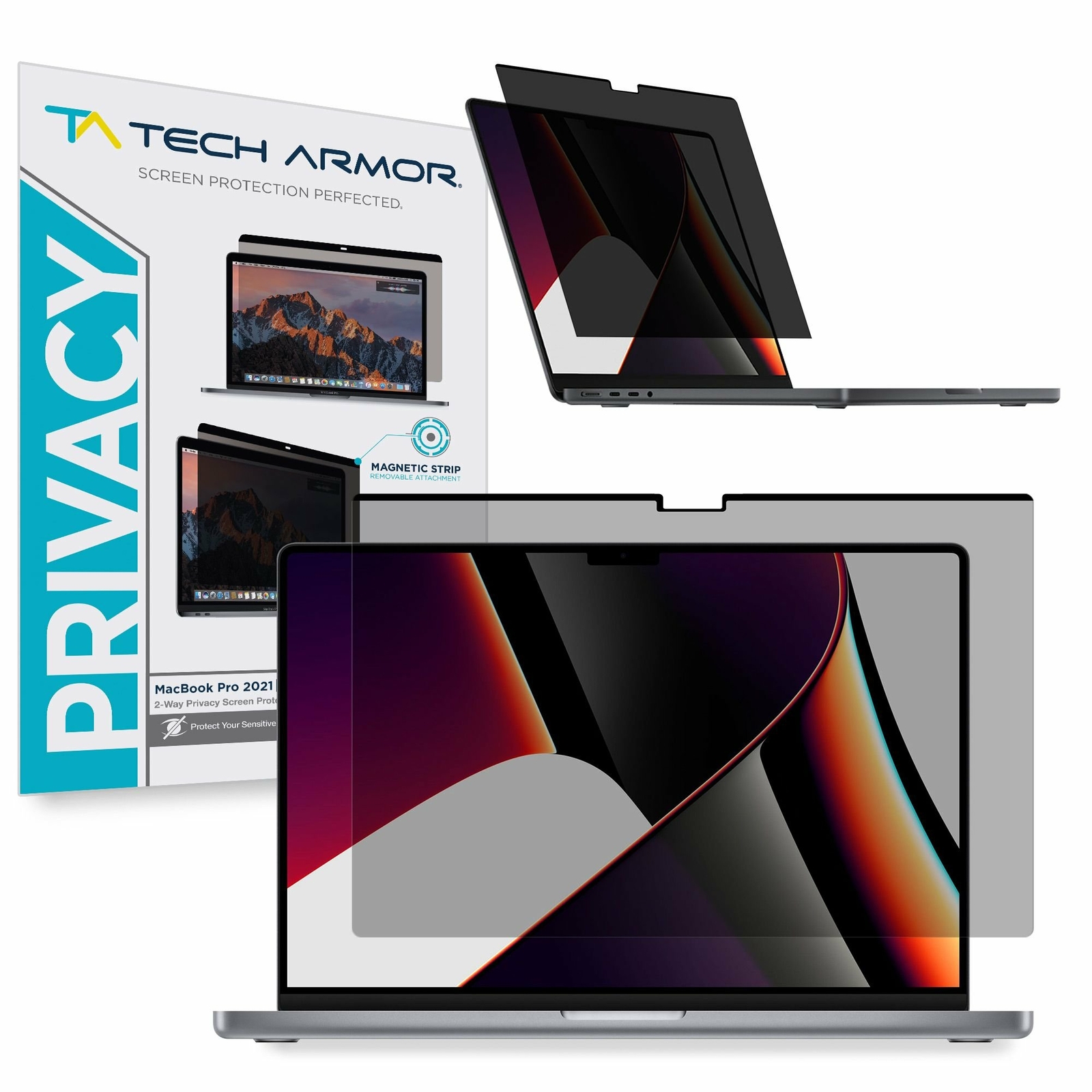 Tech Armor Magnetic Privacy Film Screen Protector for MacBook Pro 14" (2021)