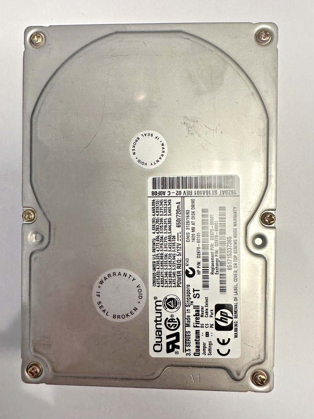 Quantum Fireball ST ST16A101 1620AT 1.6GB HDD