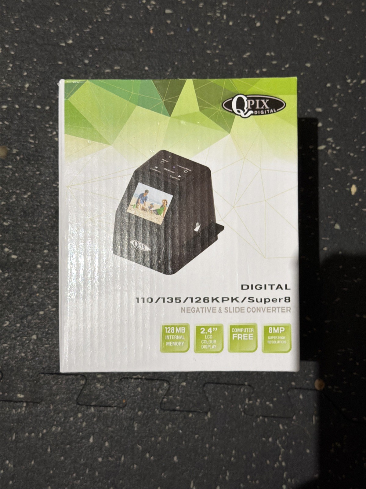 Qpix Digital 110/135/126KPK/SUPER 8 Negative & Slide Converter Scanner New