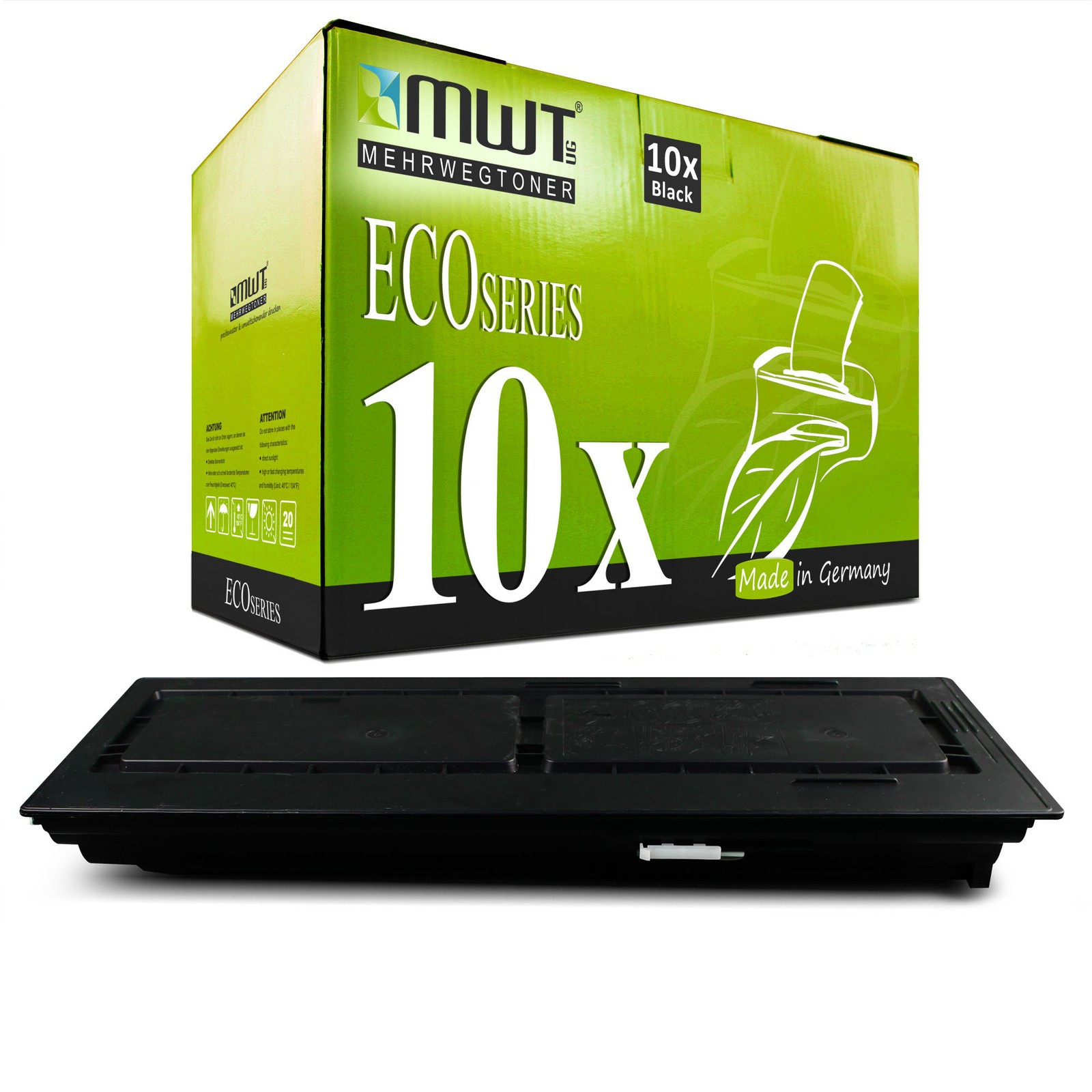 10x MWT Eco Toner replaces Kyocera TK-435 TK435 TK 435