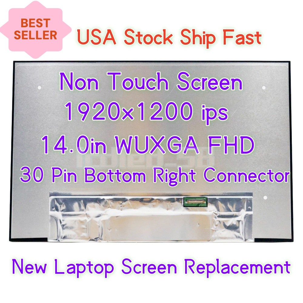 BOE NE140WUM-N62 V8.0 FHD+ 30pin LED Non-Touch 14'' IPS LCD Screen Replacement