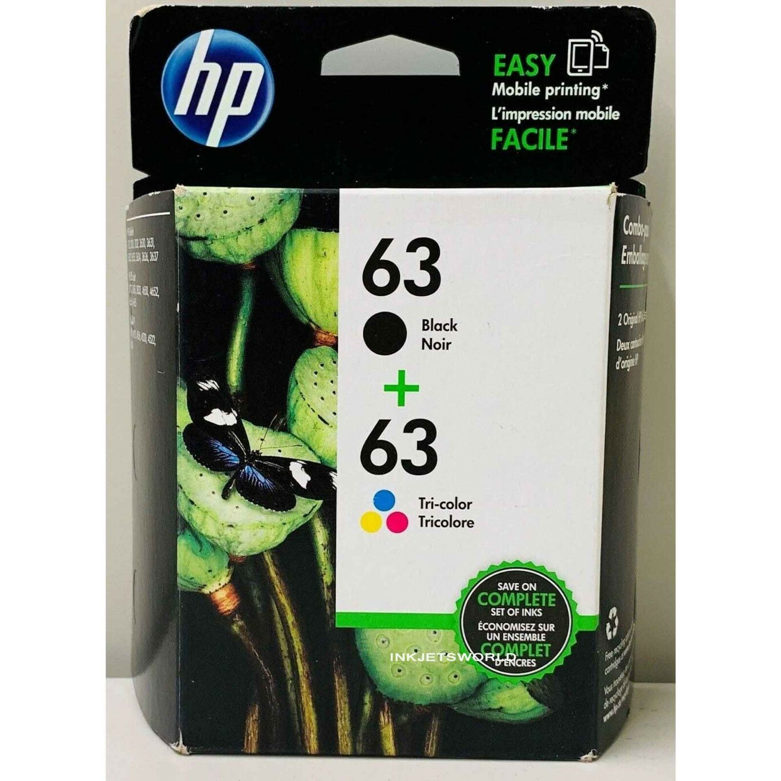 HP 63 Ink Cartridge Combo Genuine HP OfficeJet 5252 5255 5258 5264
