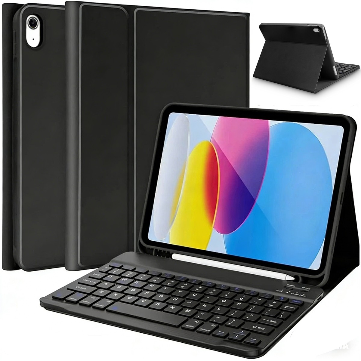 Keyboard Case For Apple iPad (A16) 11-inch 2025 Stand Folio Cover Shockproof