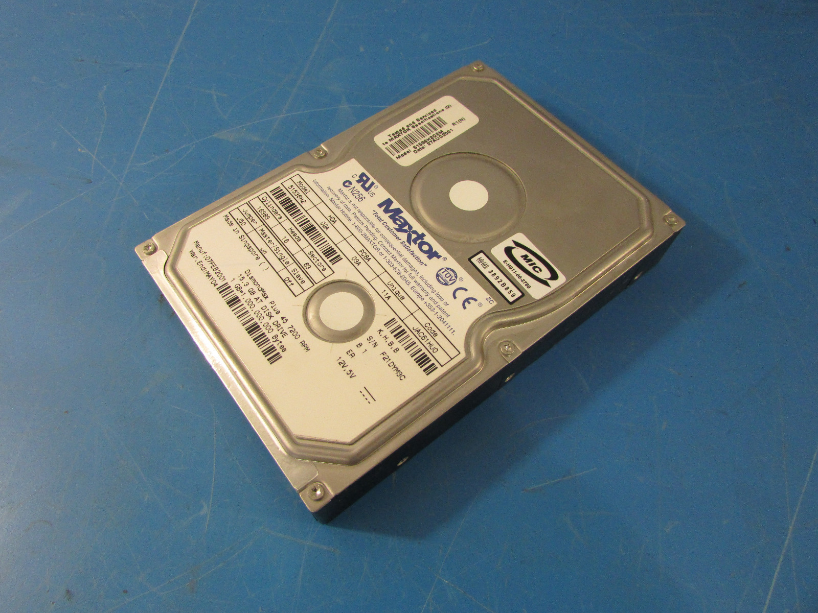 Maxtor 15.3 GB Internal 7200 RPM 3.5" 51536H2 Internal HDD 