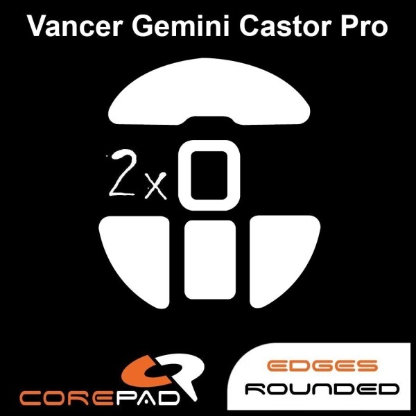 Corepad Skatez Vancer Gemini Castor Pro Replacement Mouse Feet PTFE Teflon