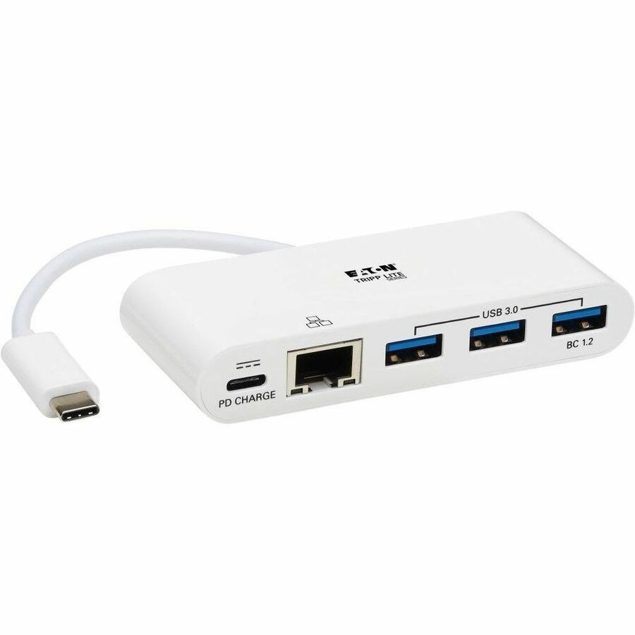 Tripp Lite by Eaton 3-Port USB 3.2 Gen 1 Hub with LAN Port and Power Delivery