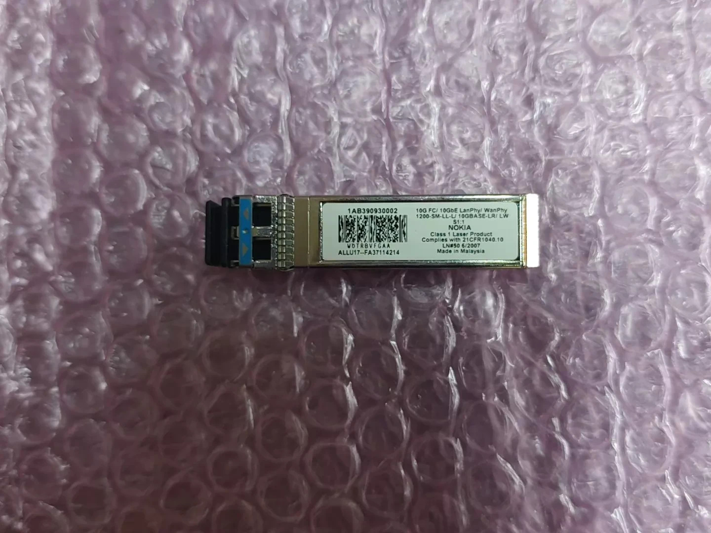 1pcs NOKIA 1AB390930002 10G FC/10GbE 1200-SM-LL-L/LR / LW S1-1 WOTRBVFGAA