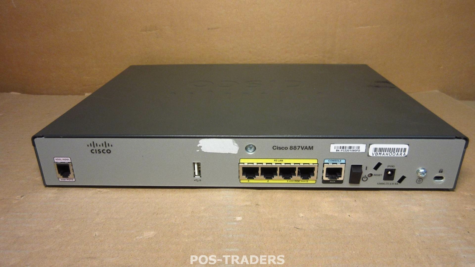Cisco 887VAM 4-Port VDSL/ADSL Annex M over POTS Multi-mode Router EXCL PSU