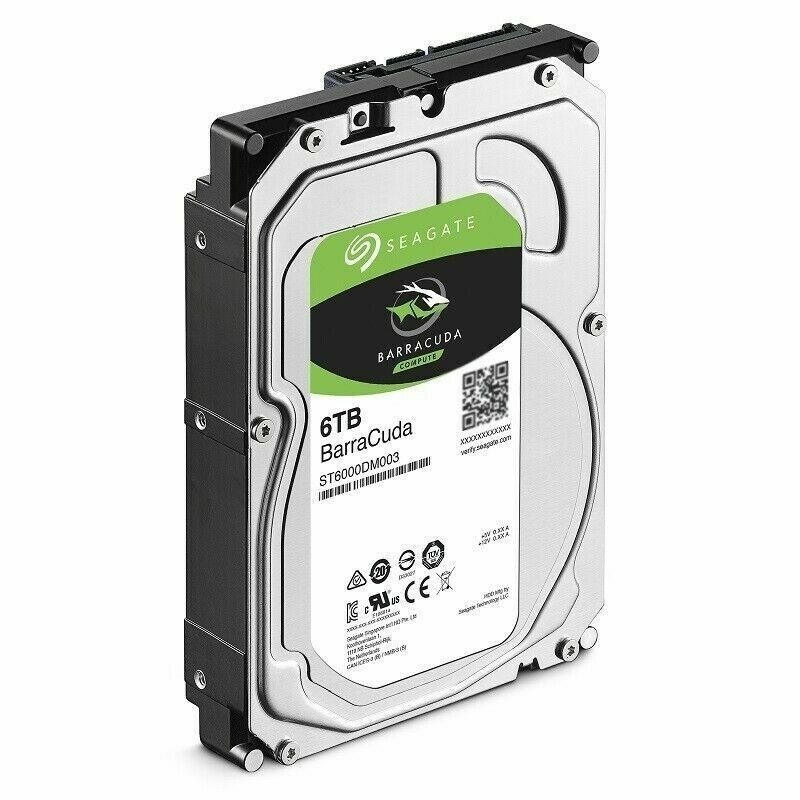 ST6000DM003 Seagate 6TB 3.5" SATA Barracuda 5400RPM 256M 6Gb/s Hard Drive New