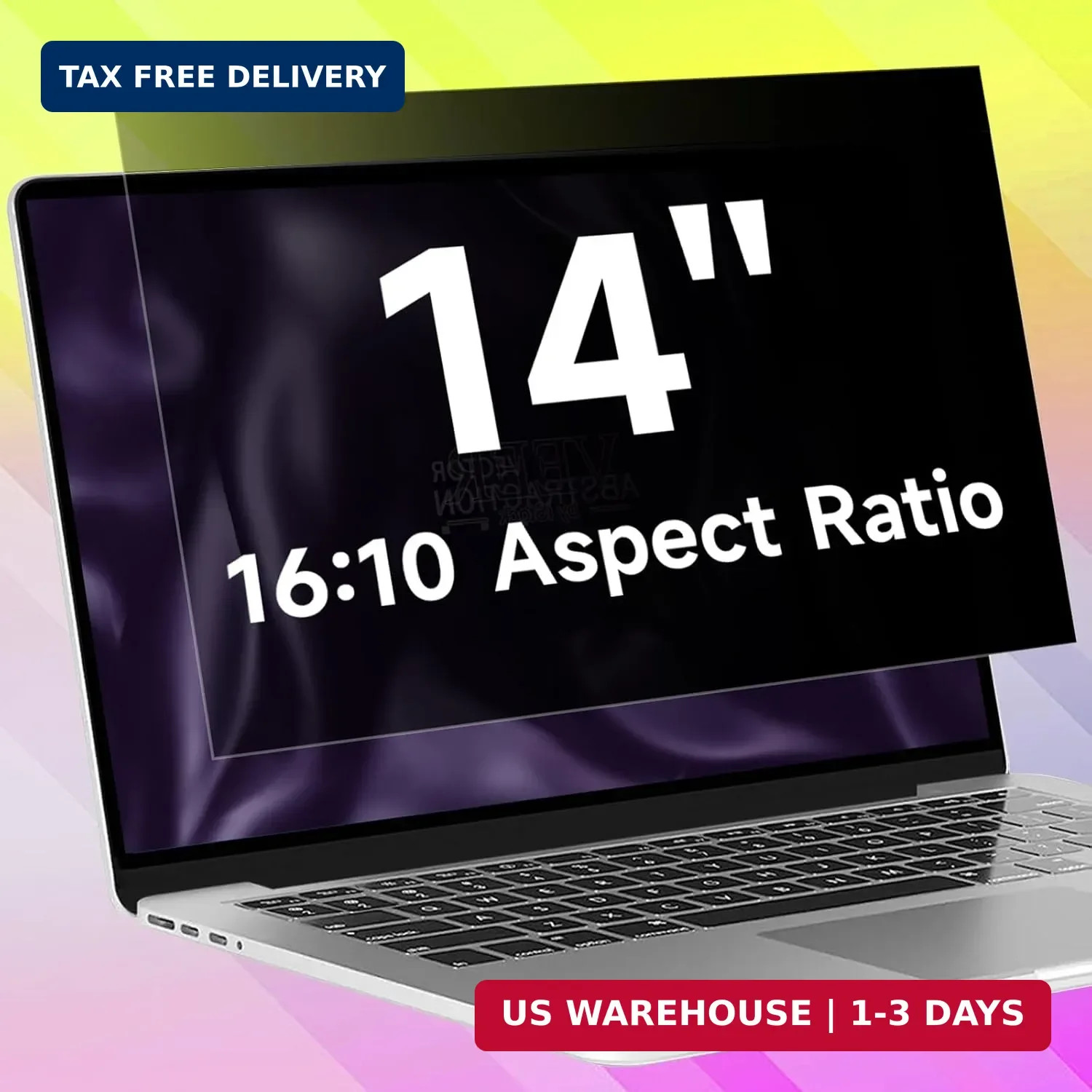 14 Inch 16:10 Laptop Privacy Screen Filter, Anti Blue Light Glare & Anti Scratch