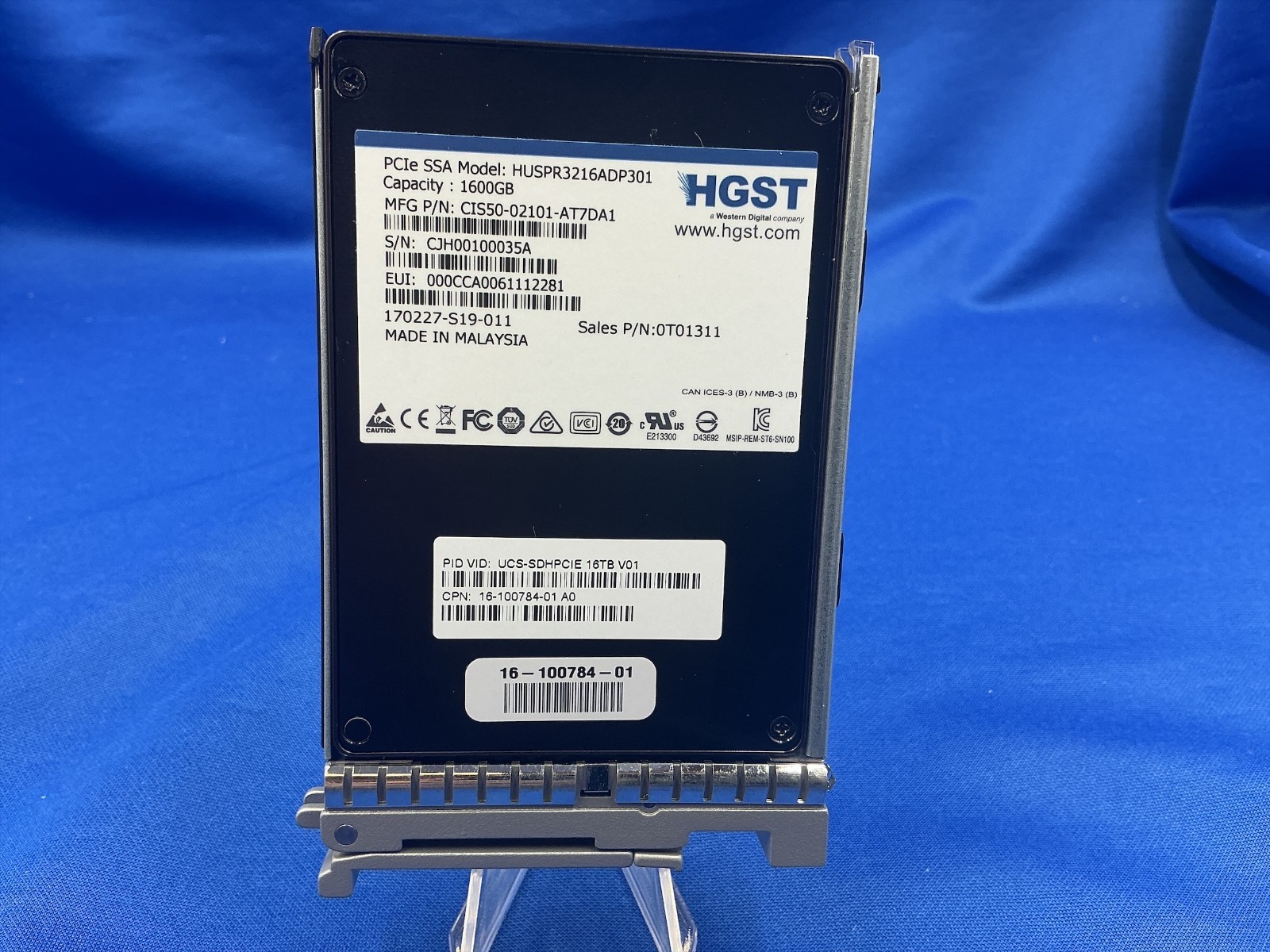 HUSPR3216ADP301 Cisco Western Digital Ultrastar SN100 NVMe PCIe 1.6TB 2.5 SSD