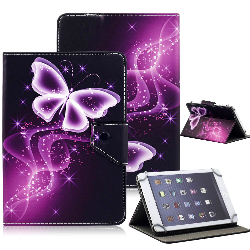 For All 8-8.5inch Universal Folding Folio Leather Pattern Tablet Case Cover