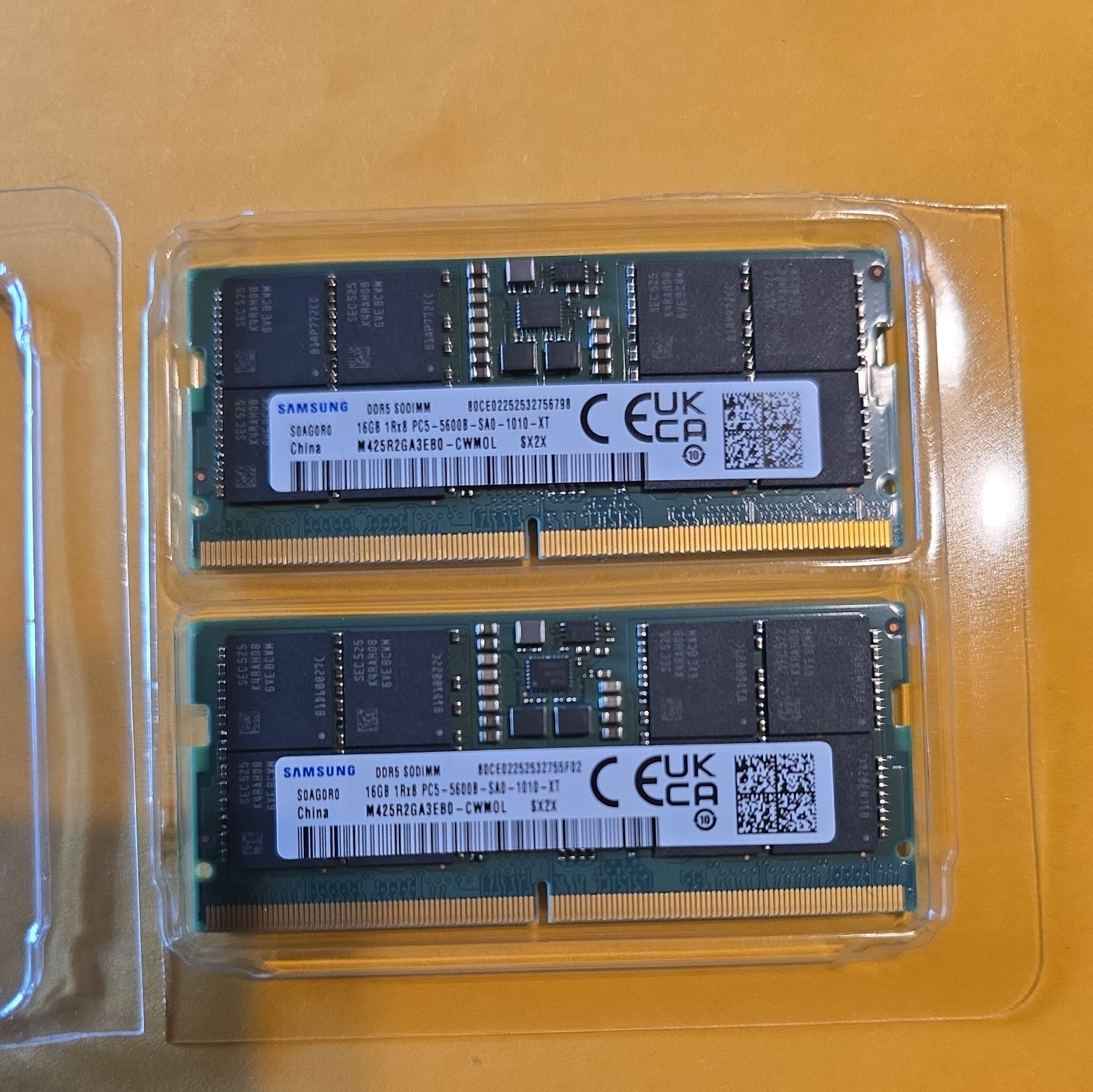 Samsung 32GB (2x16GB) 1Rx8 DDR5 SODIMM PC5-5600B Laptop Memory Kit