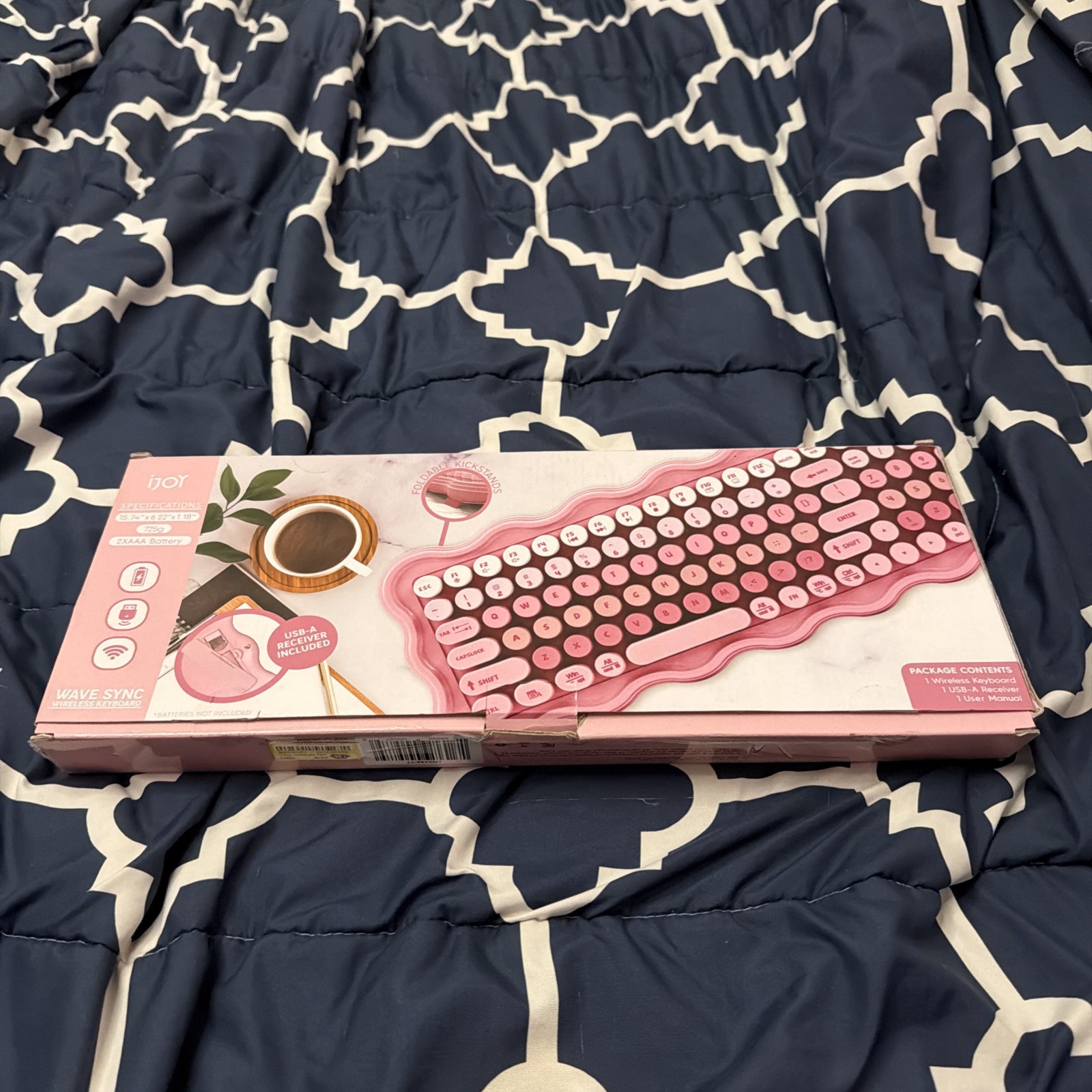 ijoy wave sync wireless keyboard - PINK