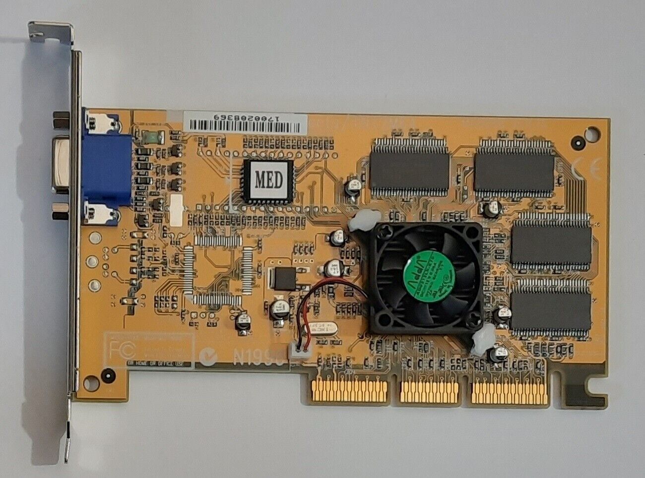 MSI MS-8808 AGP Graphics Card (Nvidia TNT2 M64, 32MB, 2001, Retro, NOS)