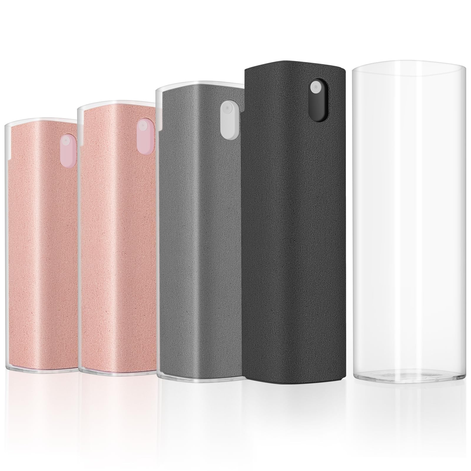 Nefuo Car Screen Cleaner Spray and Wipe 4 Pcs pink, gray, black, transparent