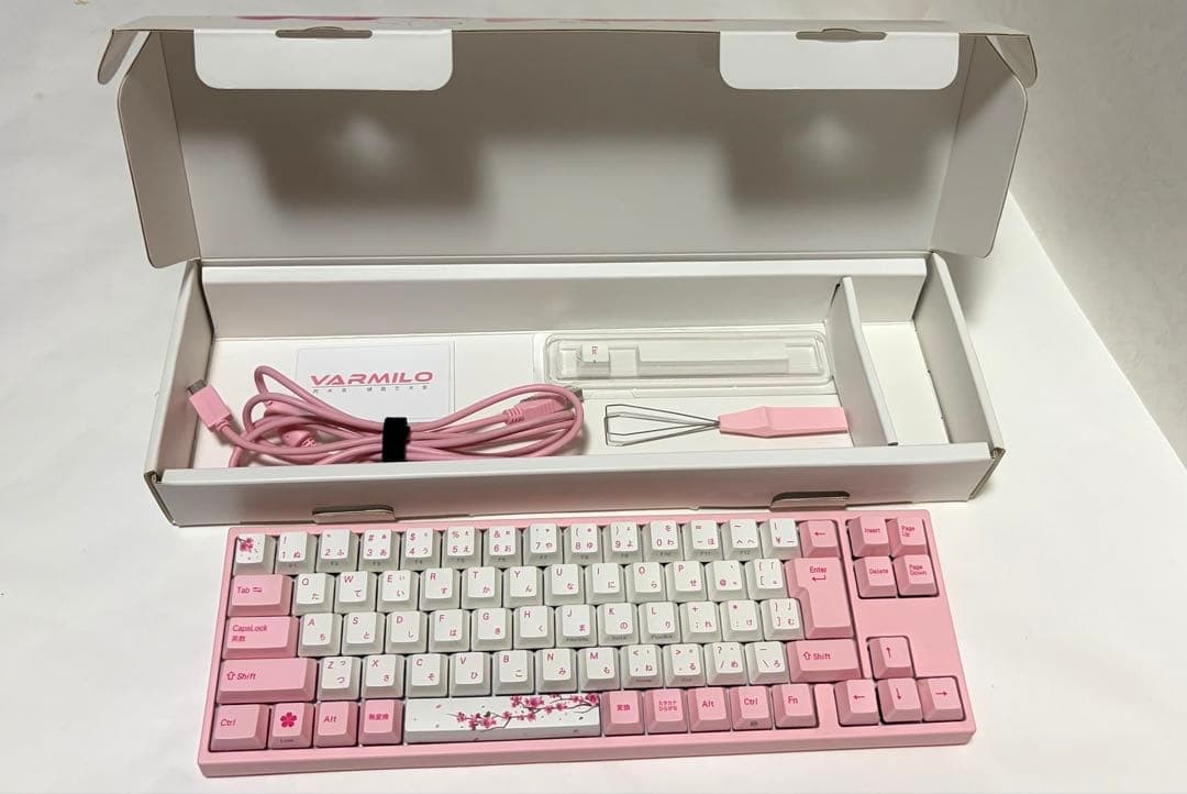 Ducky X Varmilo Sakura Mechanical Gaming Keyboard Japanese Layout
