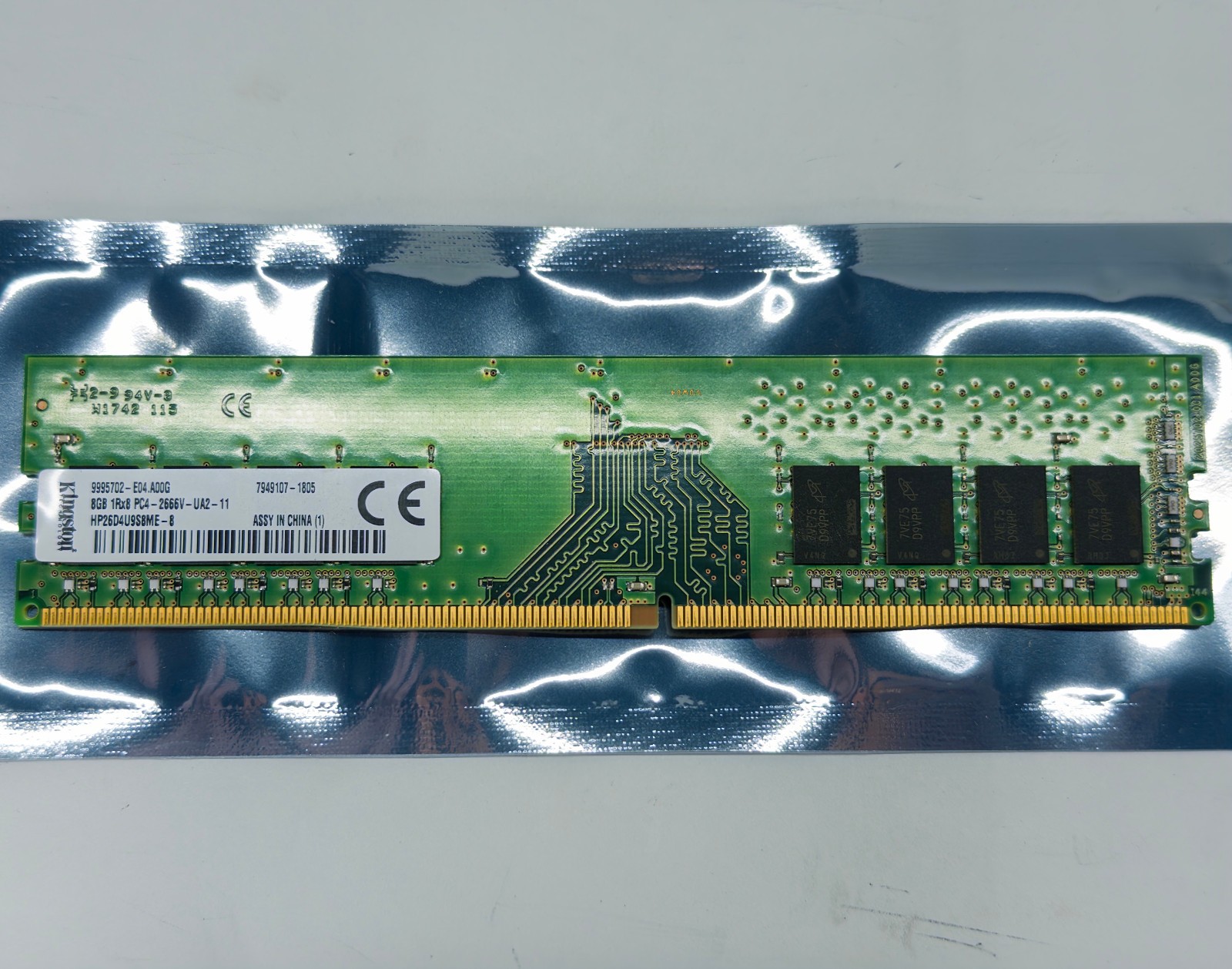 Kingston HP 8GB DDR4 2666MHz CL19 1Rx8 2666V PC4 Memory RAM HP26D4U9S8ME