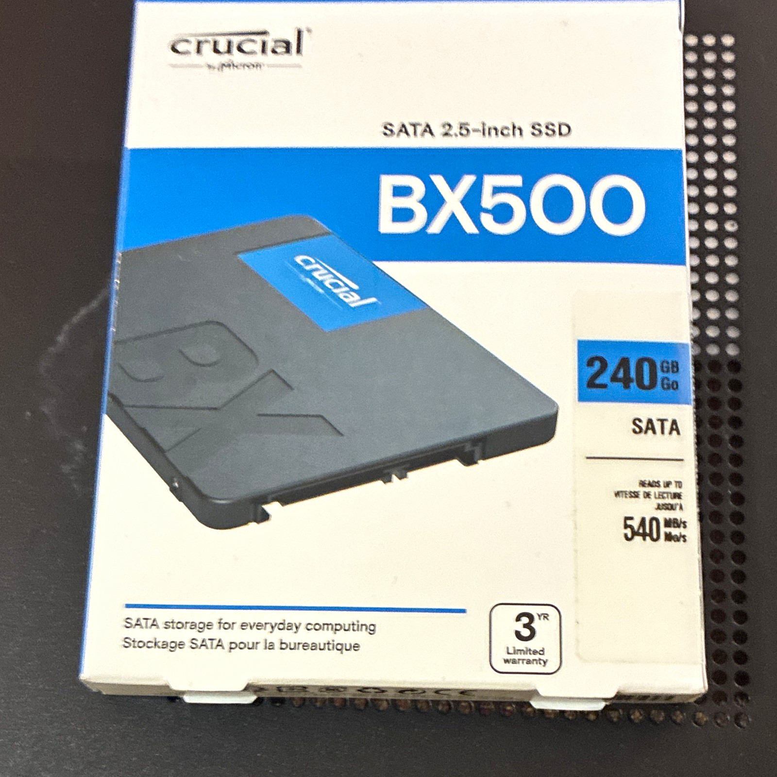 Crucial BX500 240GB 2.5" SATA Internal SSD Solid State Drive 540MB/s