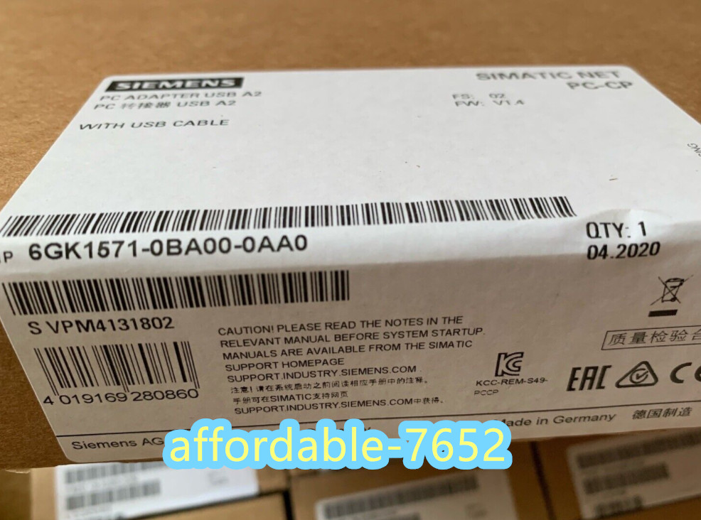siemens 6GK1571-0BA00-0AA0 PC-Adapter USB A2 USB-Adapter brand new fast shipping
