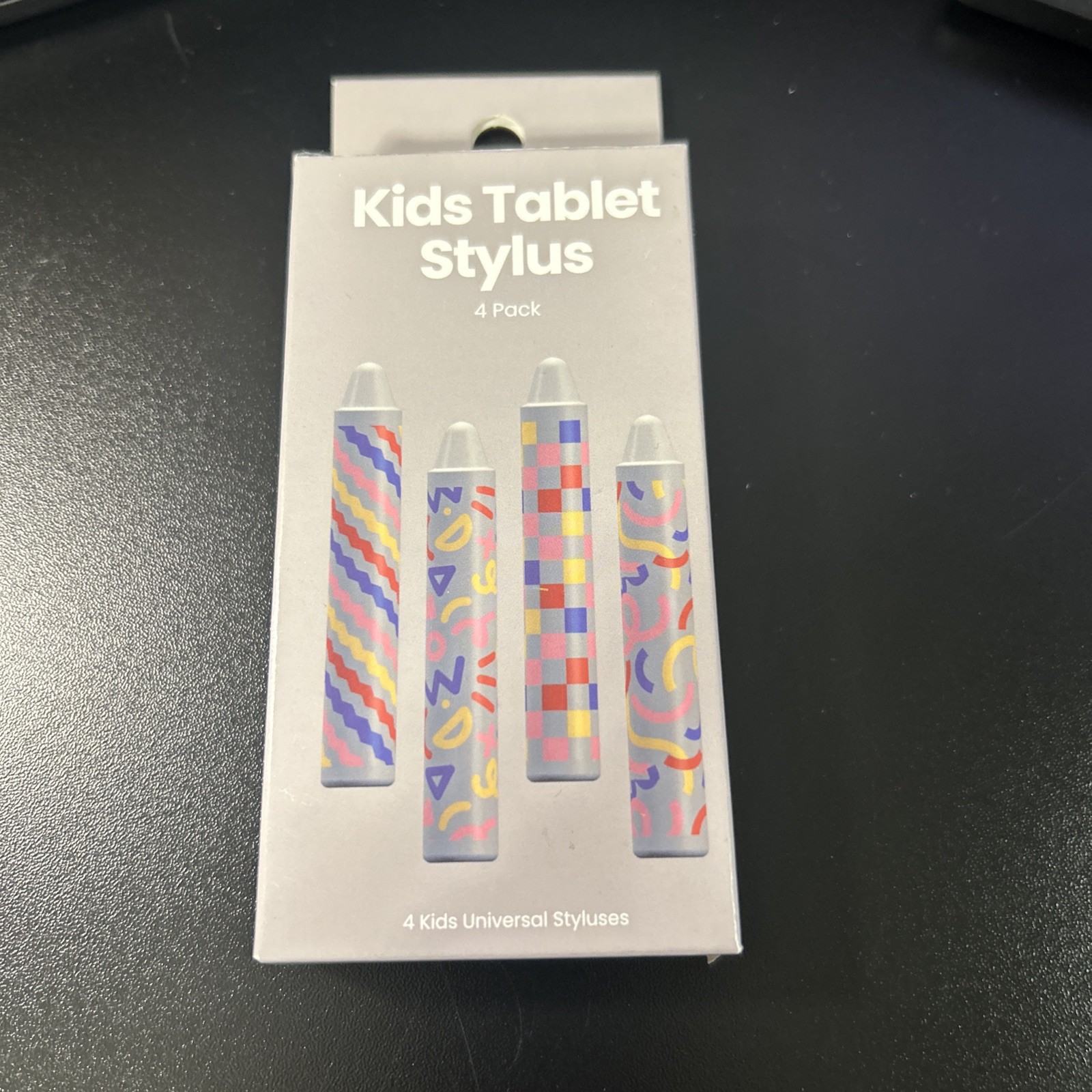New GEMS Kids Silicone Stylus 4pk Gray - Silicone Styluses for Tablets.