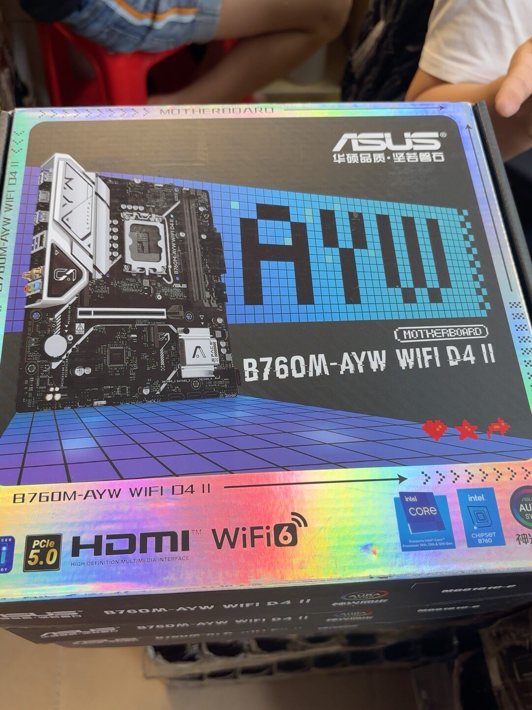 Asus B760M-AYW WIFI DDR4 Rev.II LGA1700 Micro ATX Motherboard Intel 12/13/14 CPU