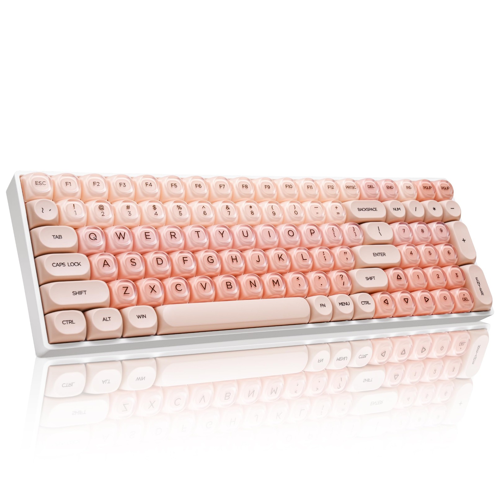 ZORNHER ZH100 Foundation Mechanical Keyboard,98% Pink Creamy Keyboard with