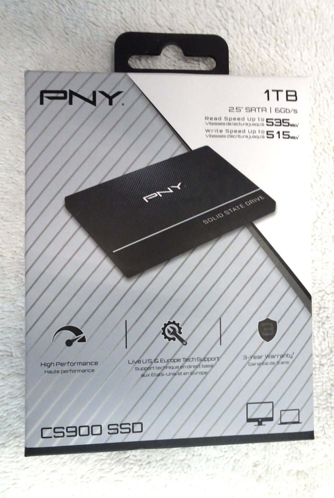 PNY CS900 1TB 2.5" SATA III SSD SSD7CS900-1TB-RB (New, Sealed)