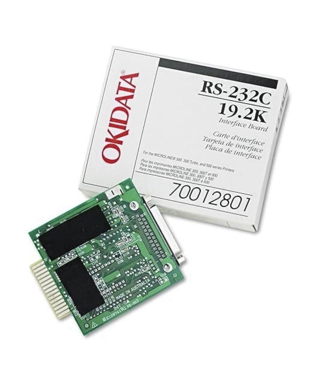 NEW OKIDATA MICROLINE RS-232C SERIAL 19.2K INTERFACE BOARD 70012801