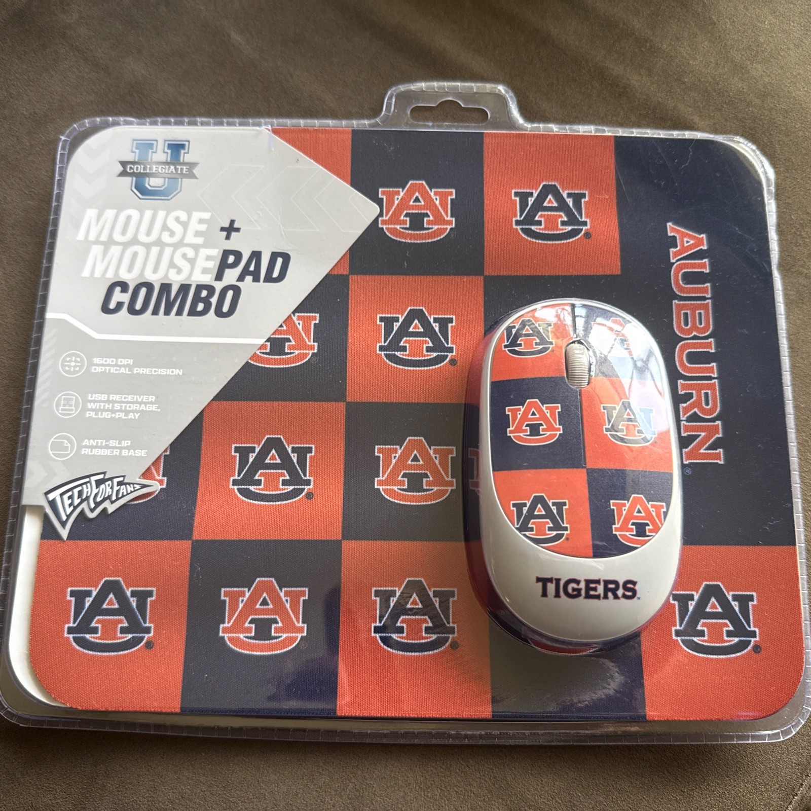 Auburn Tigers  Wireless  Mouse + Mousepad Combo By Soar