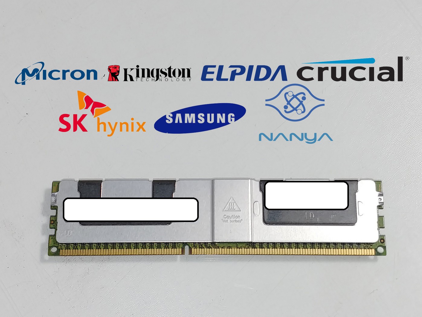 Lot of 2 - Load Reduced 32 GB DDR3-1866 PC3-14900L 4Rx4 1.5V Shielded