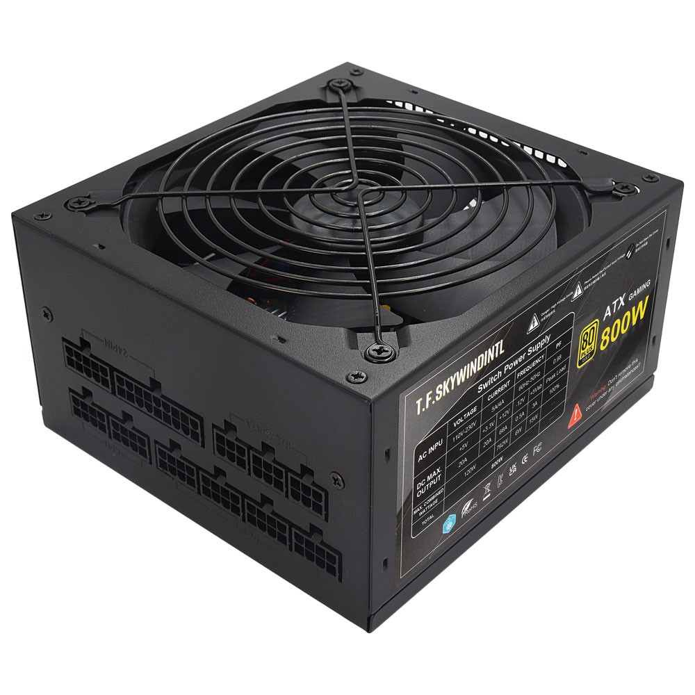 TFDP 800 Watt Full Modular Power Supply 80 Plus Glod, Active PFC ATX PC PSU
