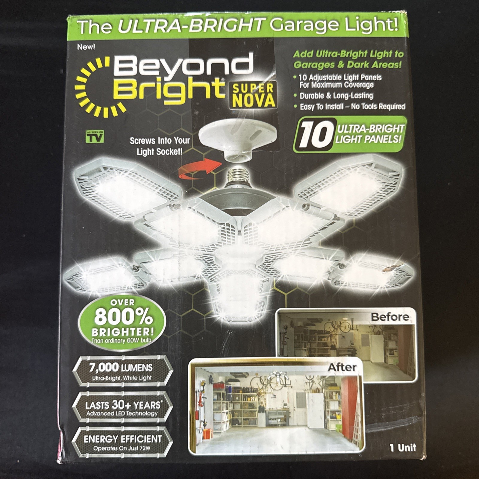 Beyond Bright Super Nova Garage LED Light Ultra-bright Panel NEW