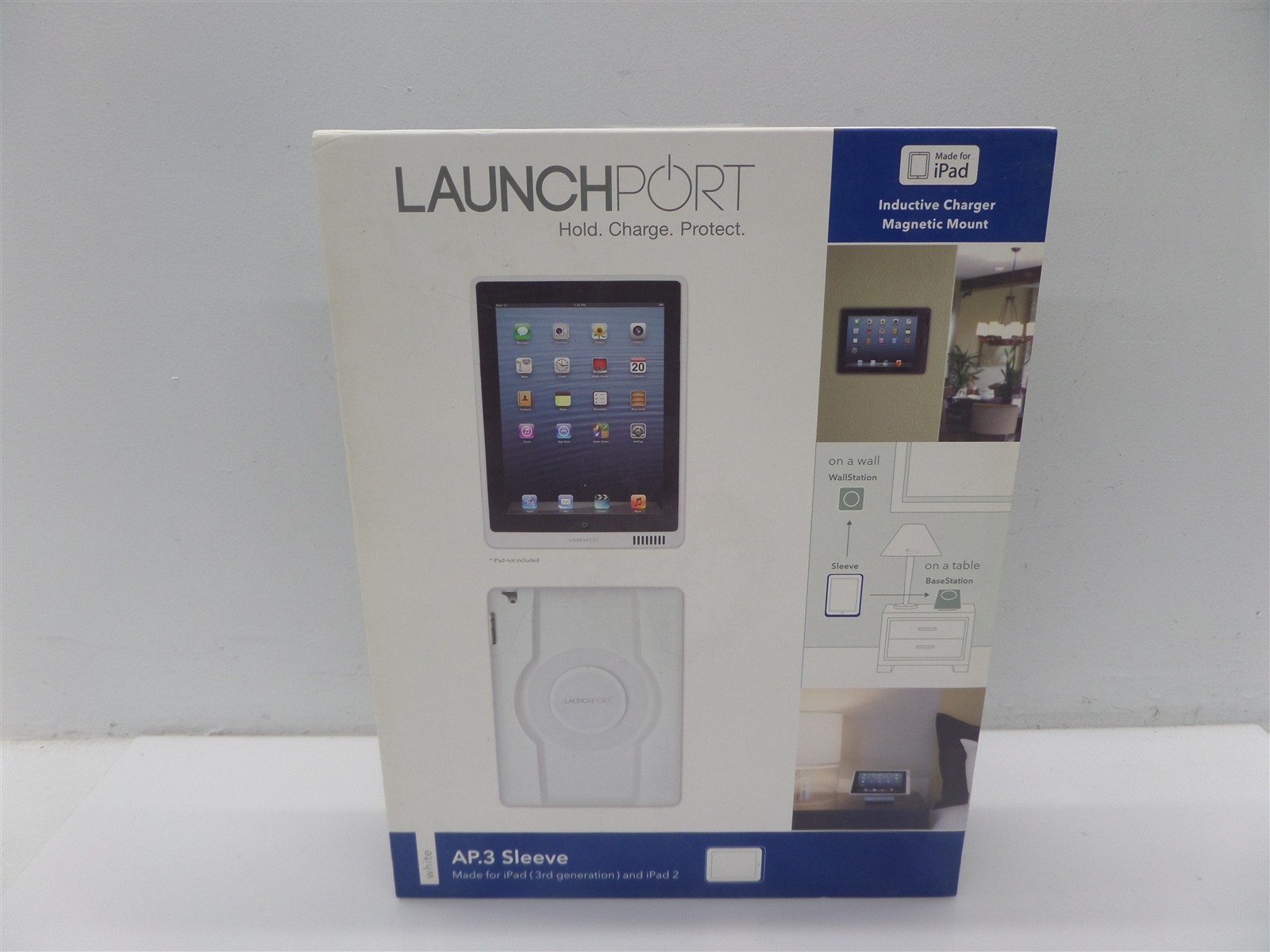 iPort LaunchPort AP.3 Sleeve Charging Case For iPad 3rd Gen iPad 2 - White
