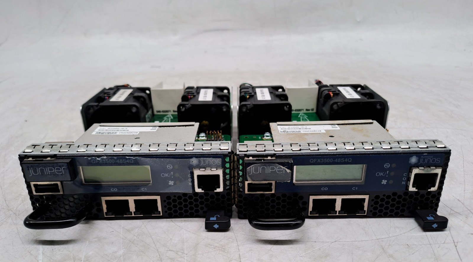 Lot of 2 Juniper QFX3500-MB-D QFX Series Network Switch Module