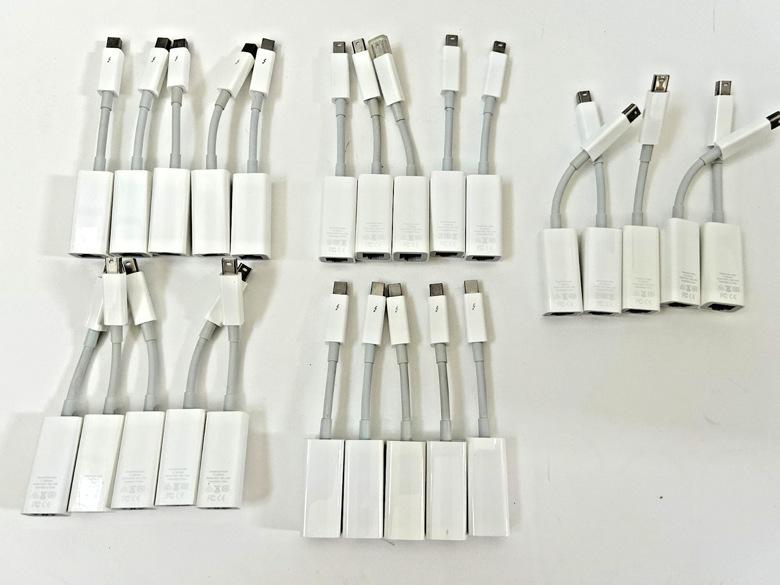 Lot of 25 x OEM Apple Thunderbolt to Gigabit Ethernet Adapter A1433