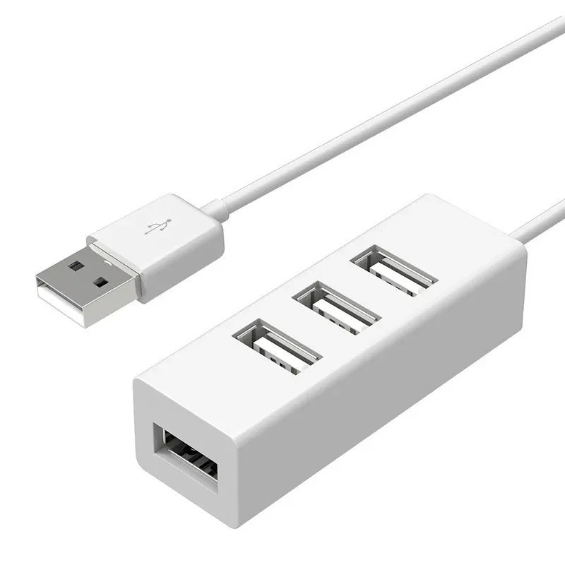 4-Port USB 2.0 Hub Extender Adapter  for PC, Laptop & More