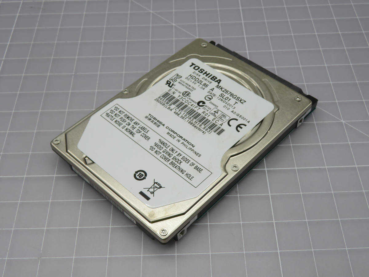TOSHIBA MK2576GSXZ HDD2L95 HARD DRIVE T218975