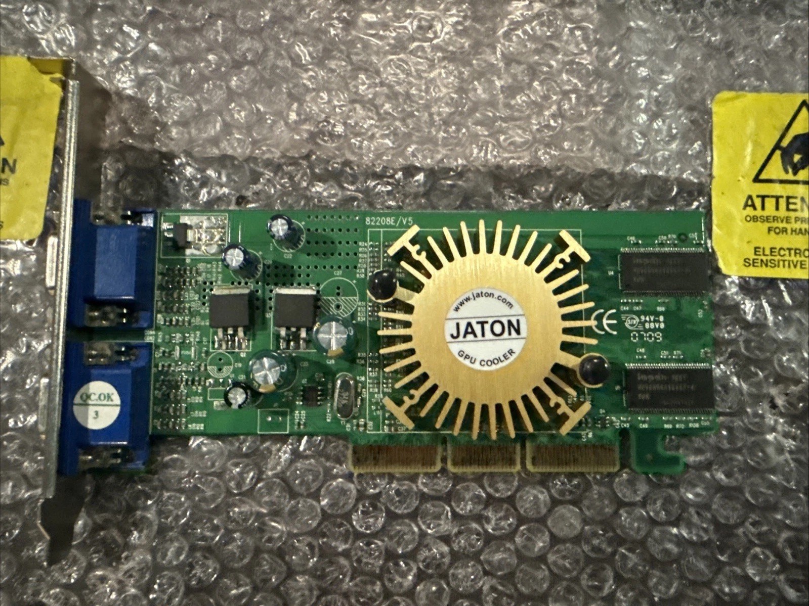 82208E/V5 JATON 3DF MX4000TWIN 128MB 2-PORT VGA VIDEO CARD