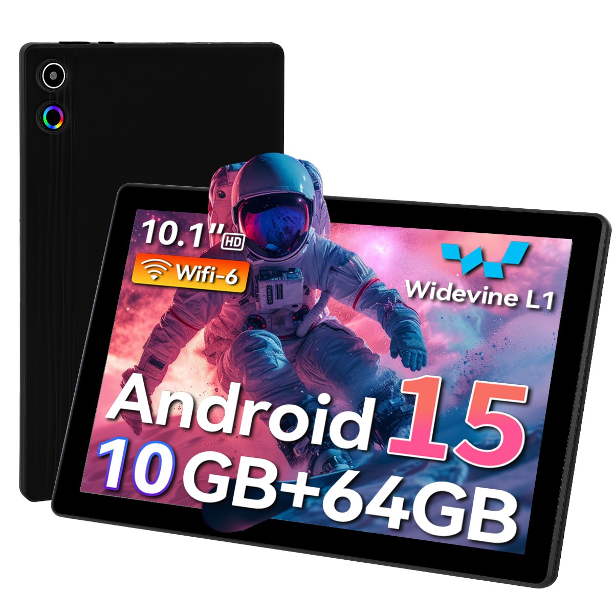 2026 10" Tablet Pad Android 15 64GB 5MP+8MP Octa-Core Google Netflix 5G WIFI