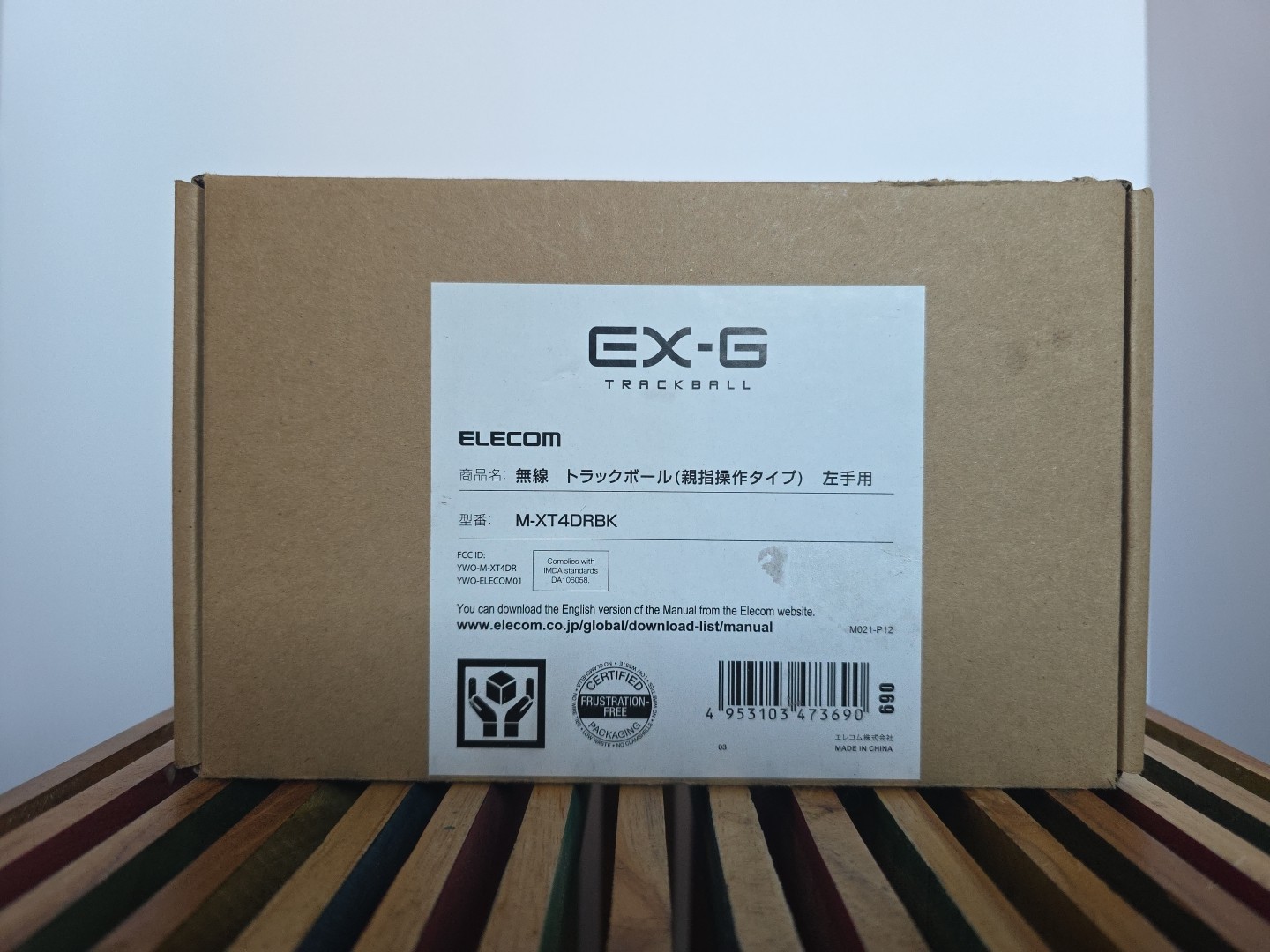 ELECOM Mouse Wireless Trackball 6 Buttons for Left Hand Black M-XT4DRBK