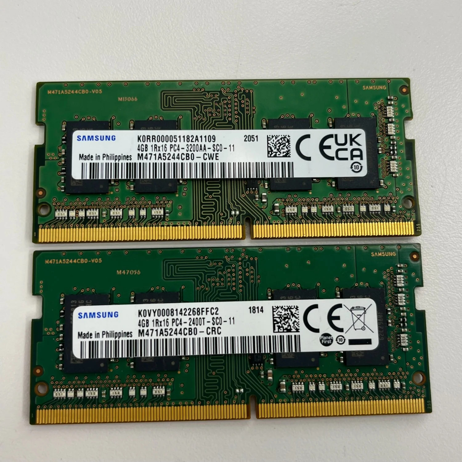 Samsung/Micron DDR4 SODIMM 8GB (2x4GB) RAM 2400T & 3200AA