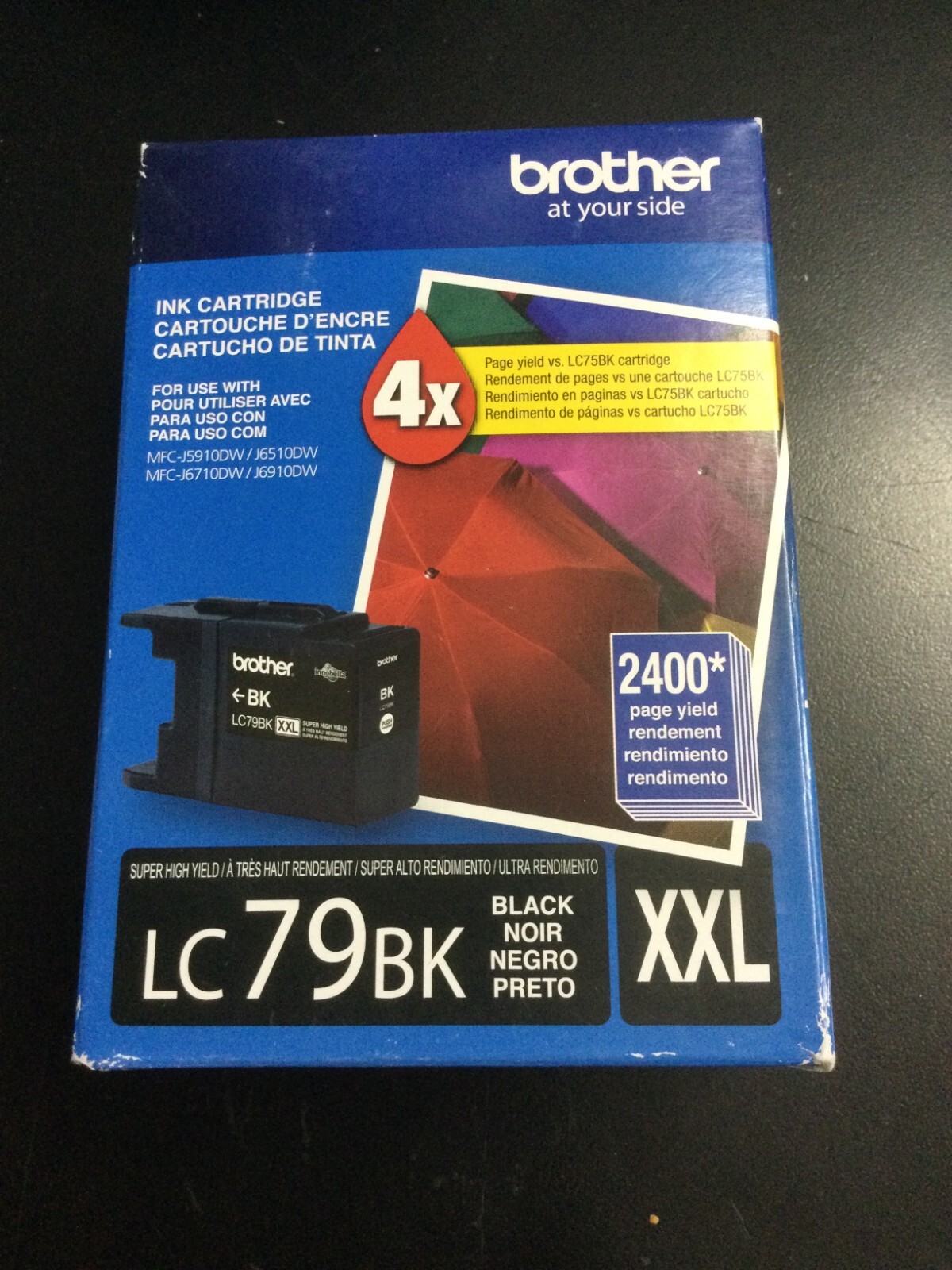Genuine Brother LC79BK XXL Black Super High Yield Ink Cartridge  7425/OB