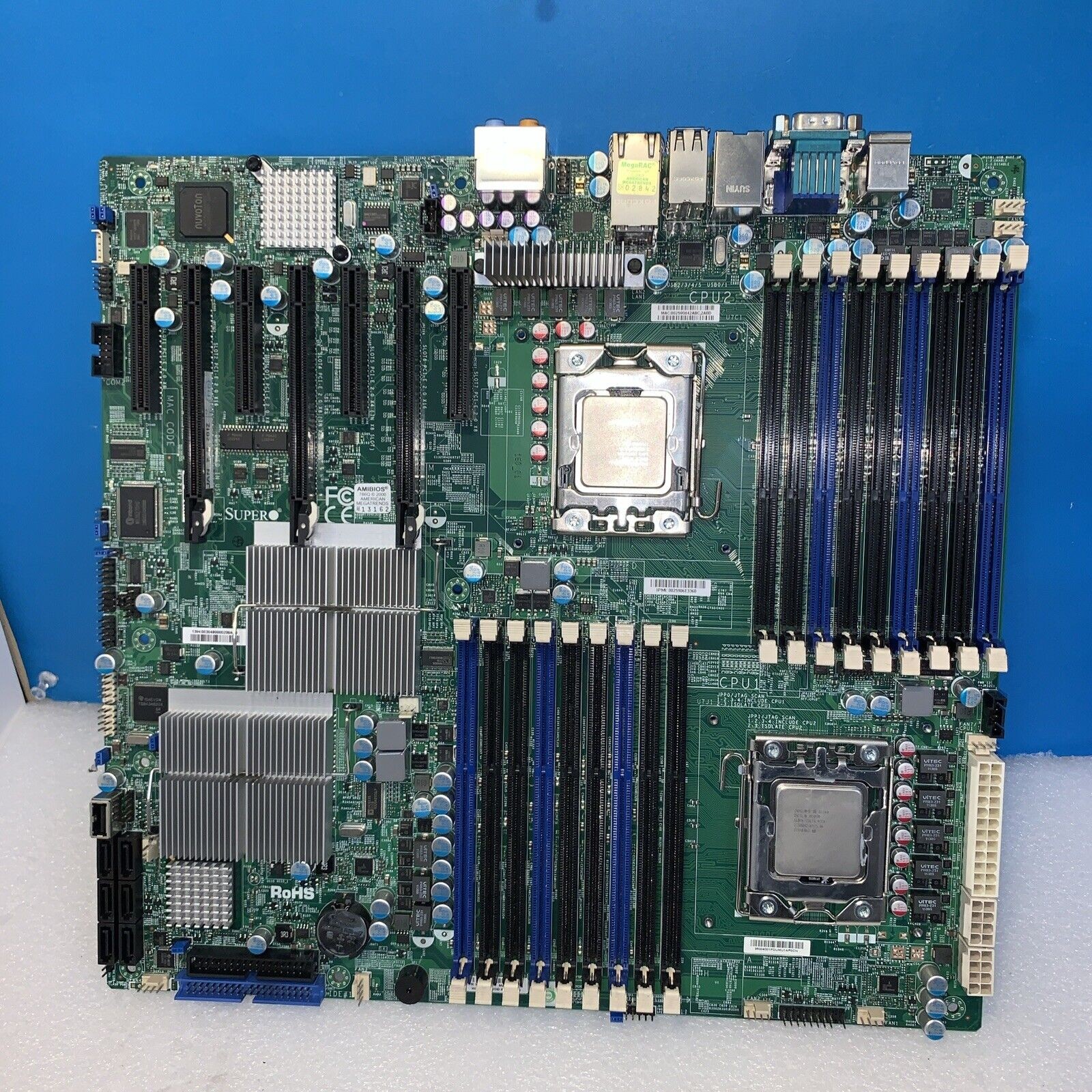 Supermicro X8DAH+- F-QC001 dual 1366 server workstation motherboard