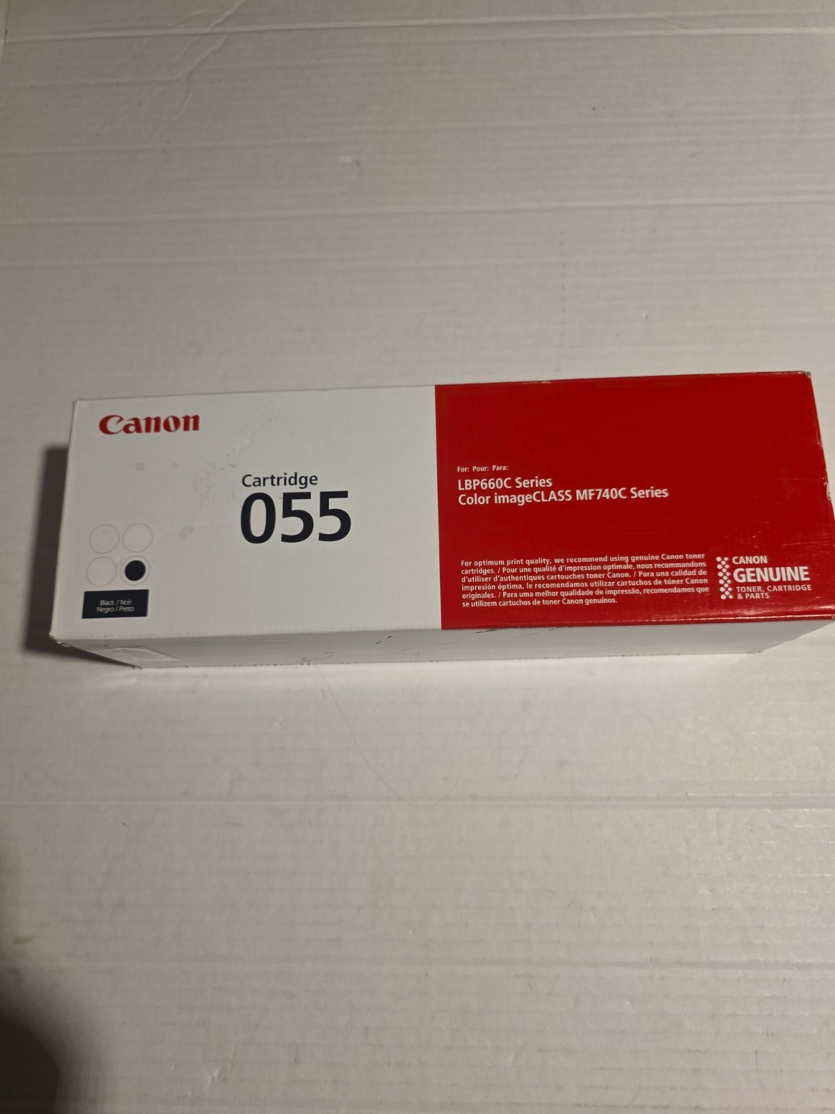 NEW GENUINE CANON 055 BLACK TONER CARTRIDGE 3016C001 Weights Full