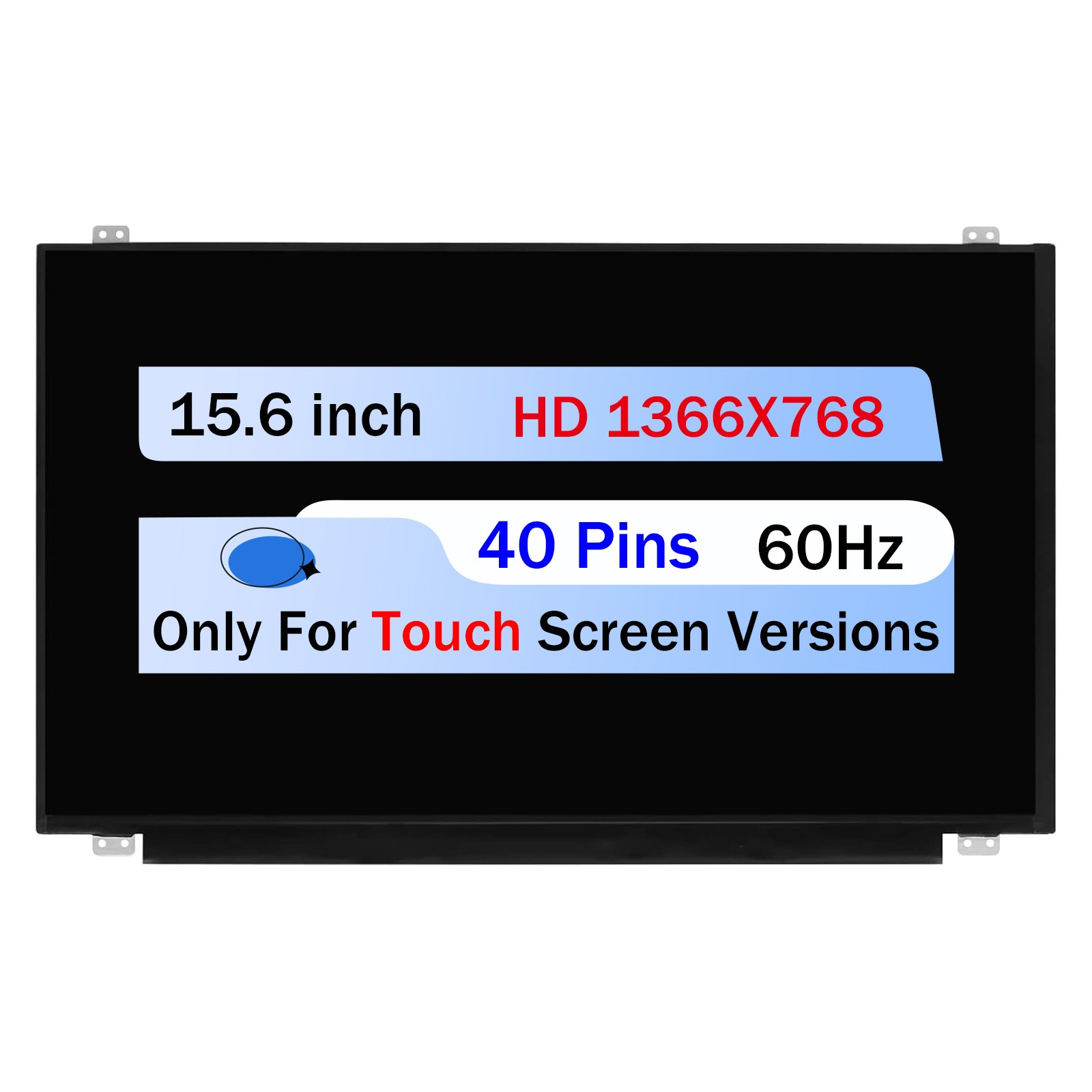15.6" For HP 15-BA079DX 15-BA081NR LCD Touch Screen Display Replacement HD 40Pin