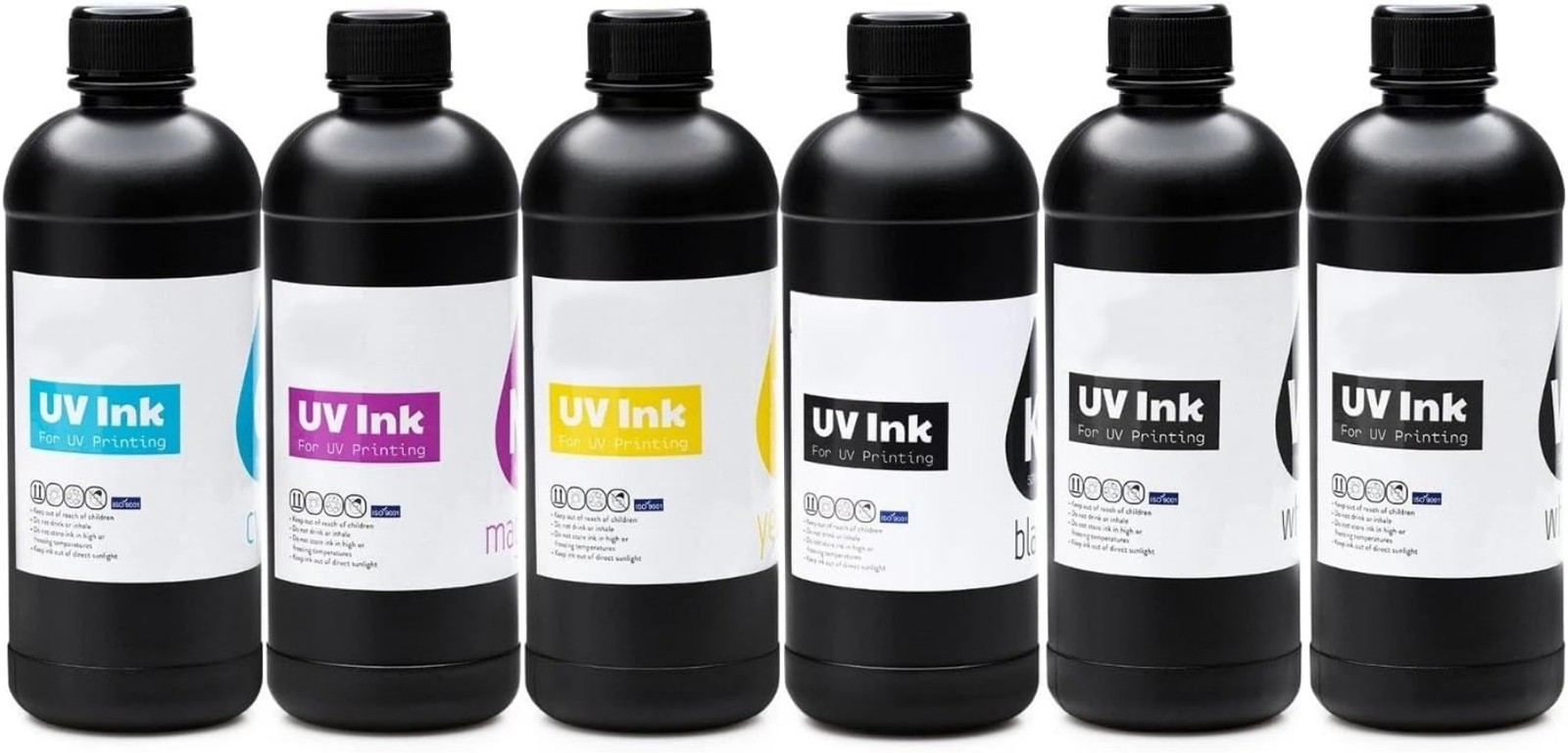 6 X 500ml UV DTF Ink (CMYKWV) for XP600 DX5 DX6 DX7 DX10 UV DTF Sticker Printer