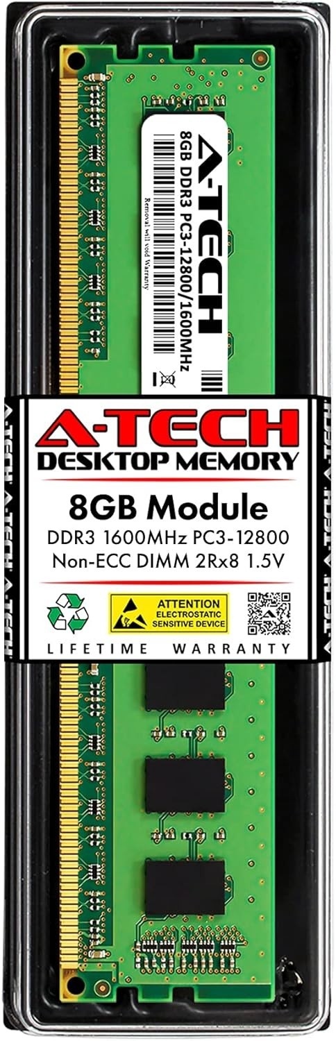 Upgrade Your Desktop with 8GB 1600MHz DDR3 RAM Memory - Easy Installation