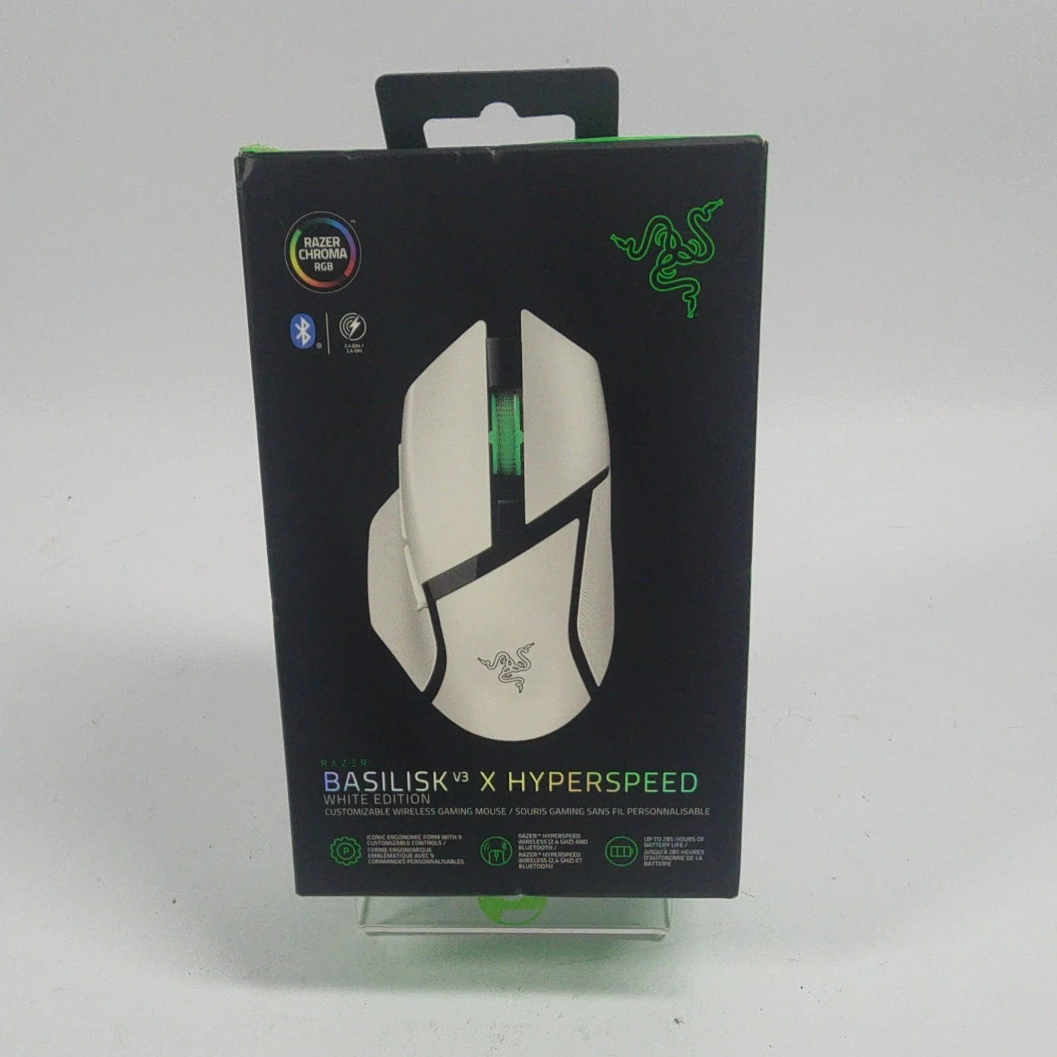 New Razer Basilisk V3 X Hyperspeed Wireless Gaming Mouse White