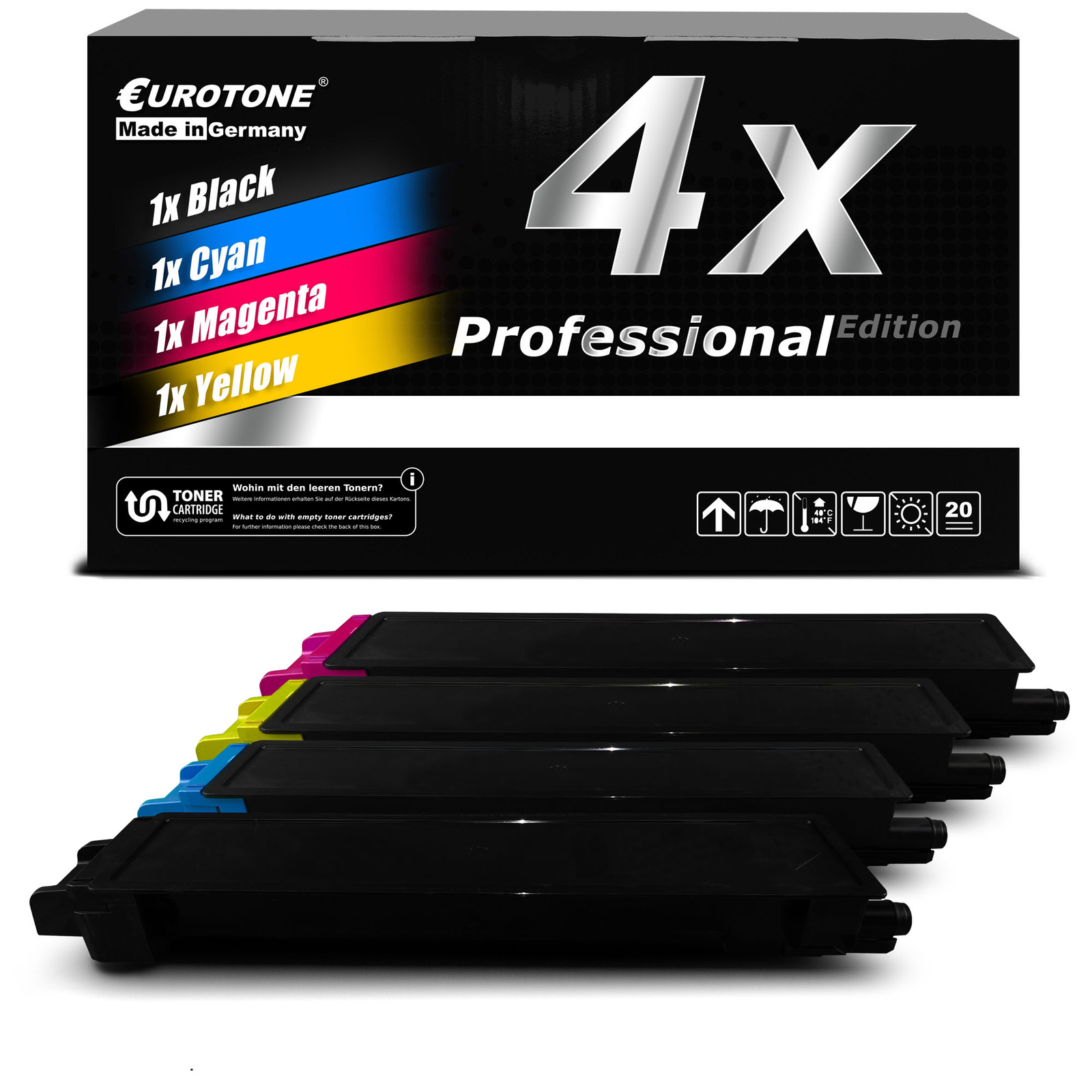 4 x Eurotone PRO toner for Kyocera TASKalfa 2551-ci
